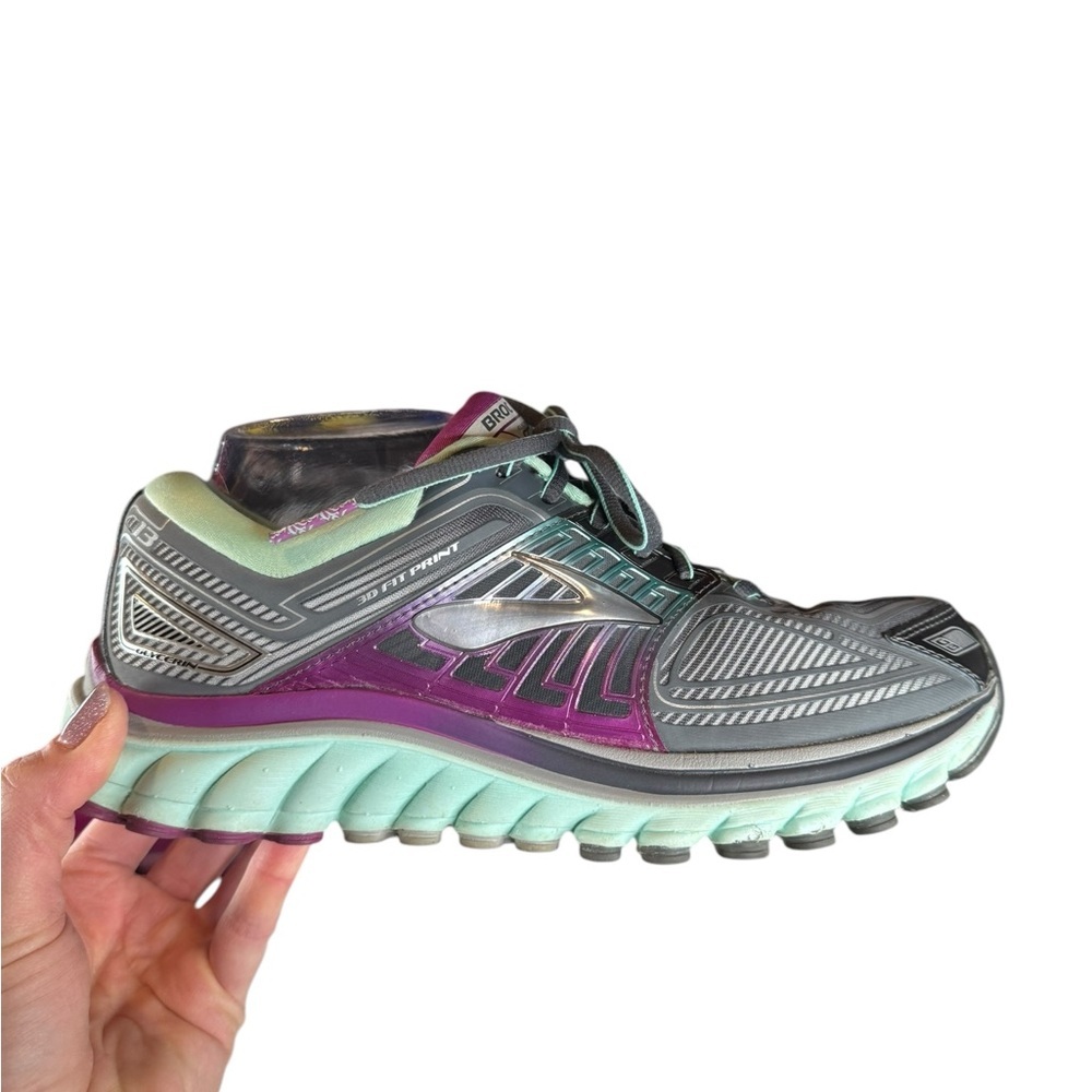 Brooks WomensGlycerin G13 Athletic Running Shoes Sneakers Sz 9.5 M Purple/Mint
